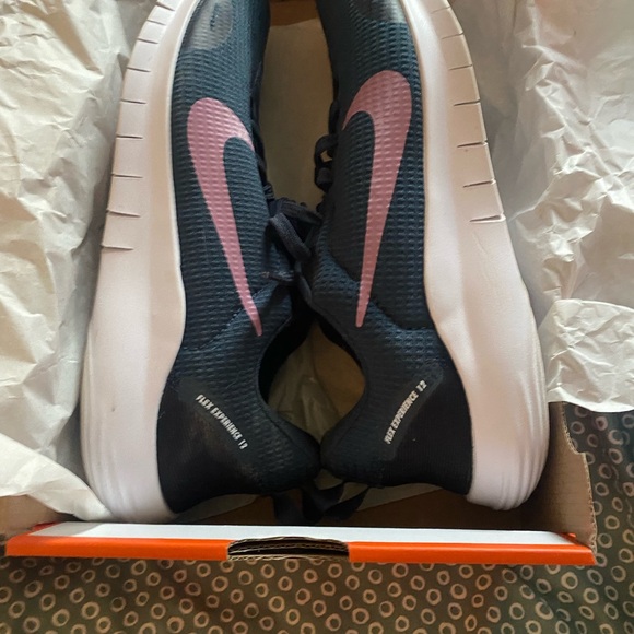 Nike Women's Navy and Plum Running Shoes - Picture 1 of 5